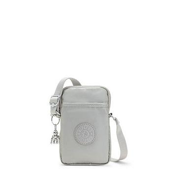 Kipling Tally Metallic Crossbody Phone Bag Bright Metallic | AU 1369UZ